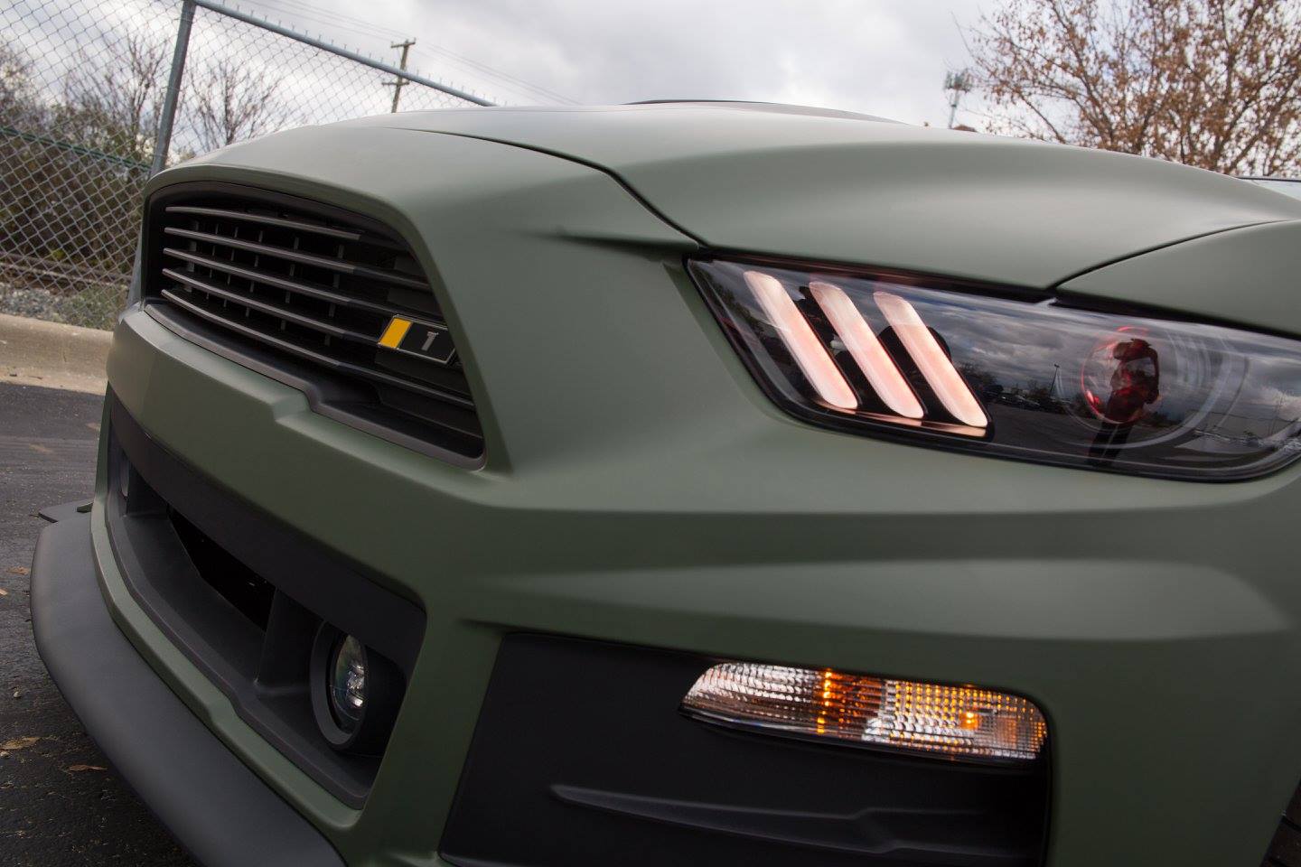 Матовый военно-зеленый Roush Mustang RST EcoBoost